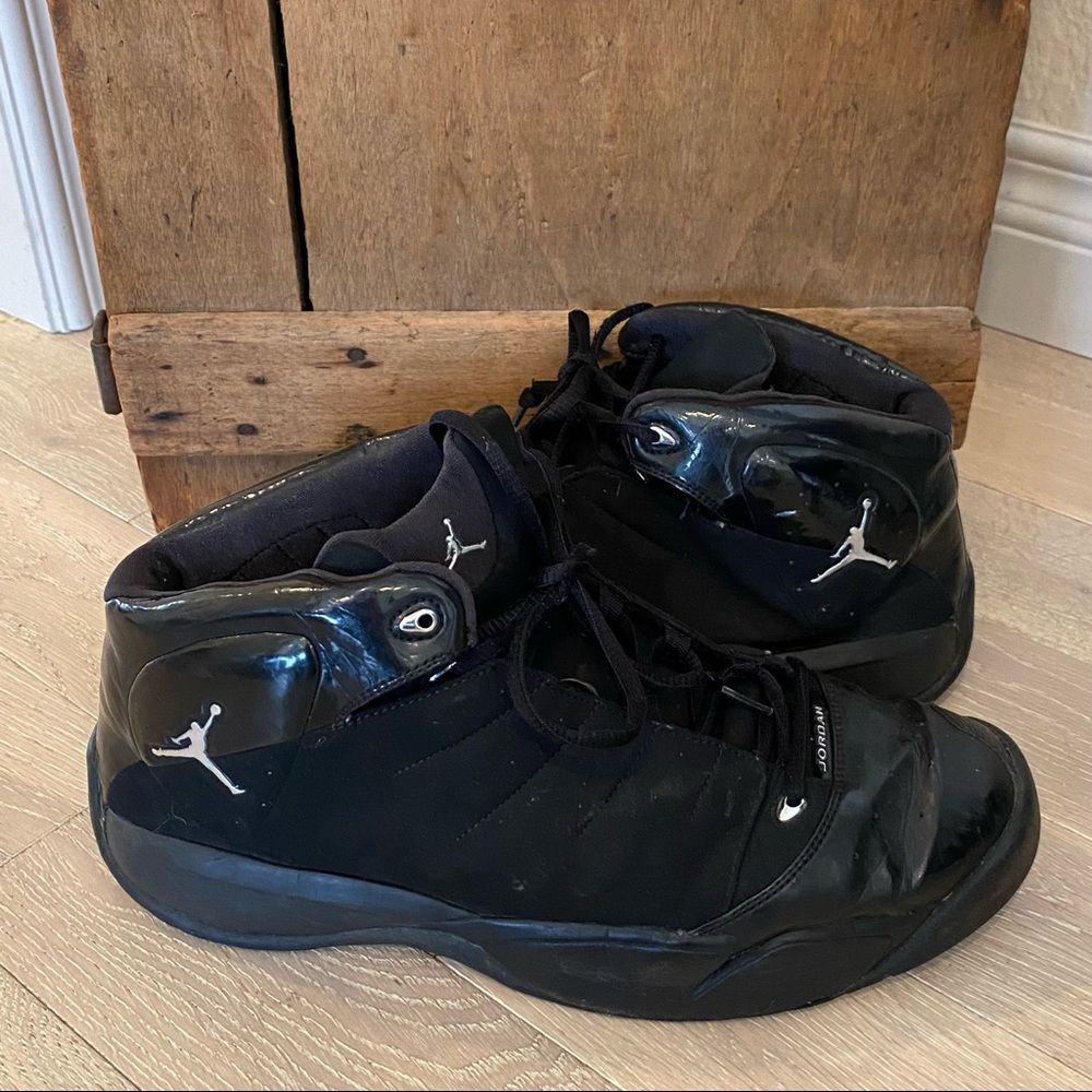 Vintage Nike Air Jordan Tennis Shoes High Top Black Mens Size 11
